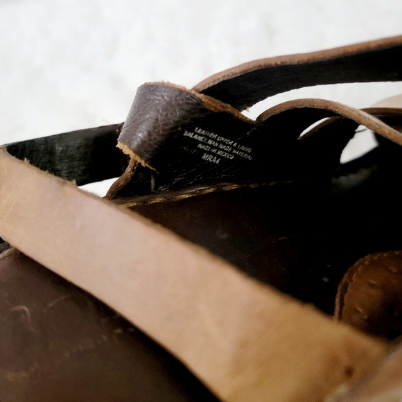 Born Strapy Leather Wedges Sandals - Picture 7 of 7